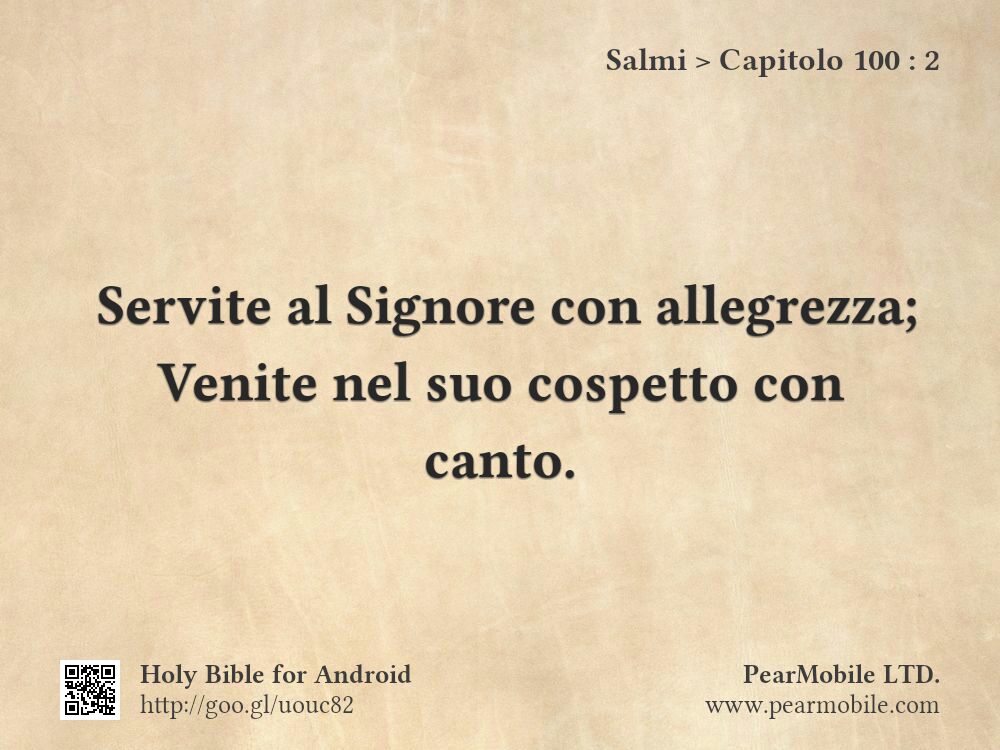 Salmi, Capitolo 100:2